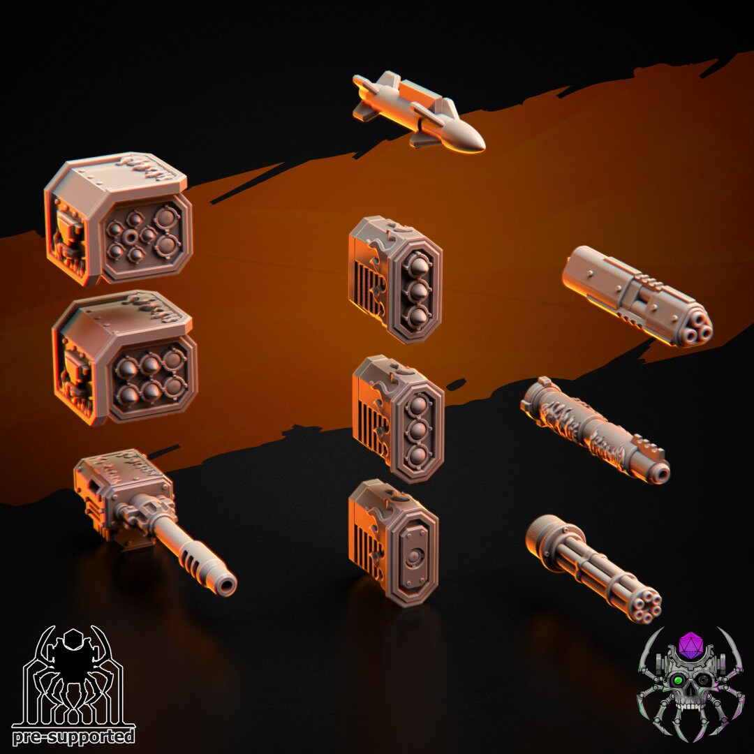 Flame Lizards Hover Speeder (BuildKit) - Eight Legs Miniatures