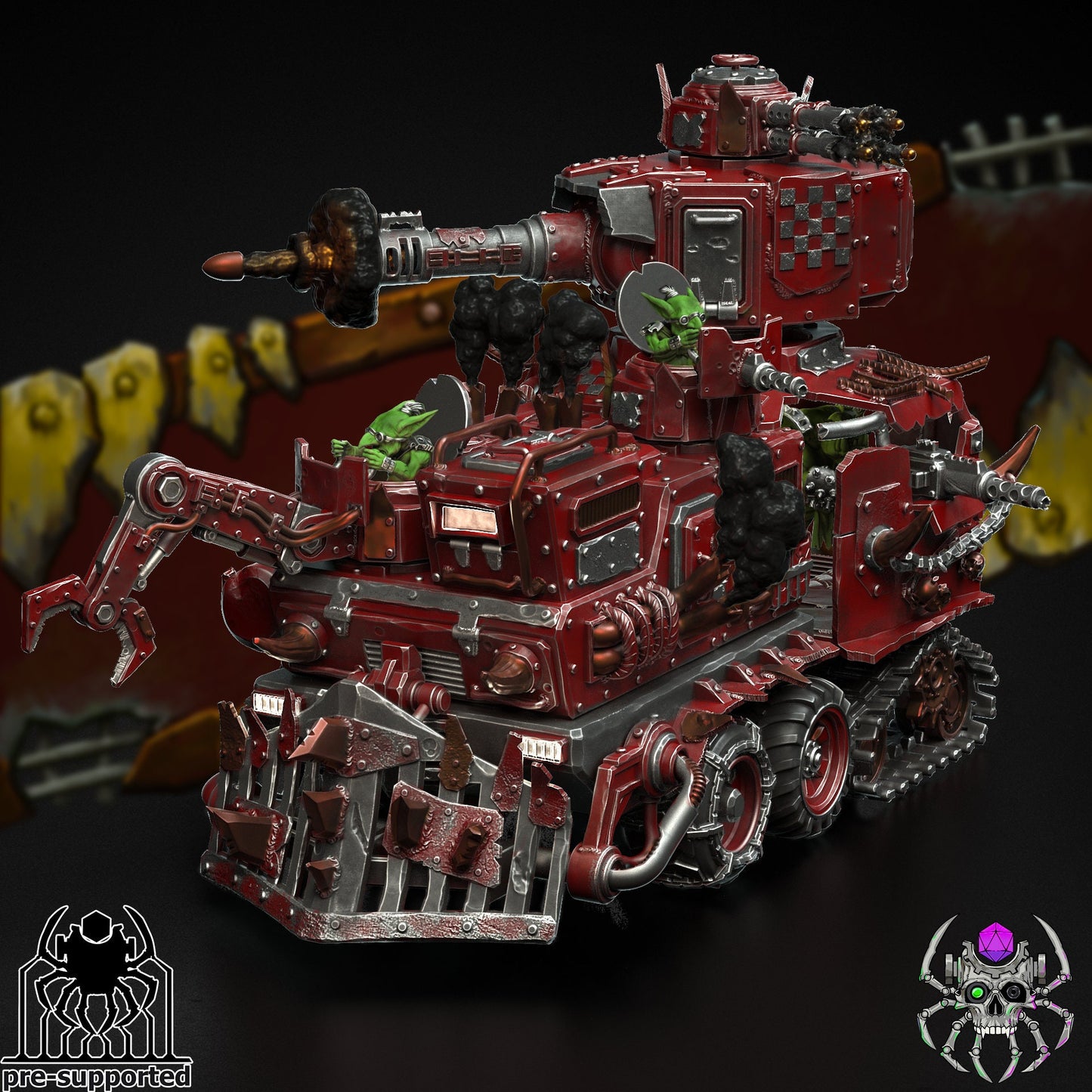 Orkz Heavy Armoured War Wagon- Eight Legs Miniatures