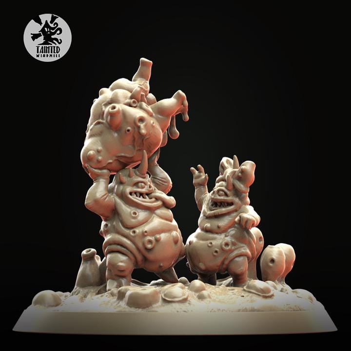 Bloated Knight and Bloated Love Set- Tainted Windmill
