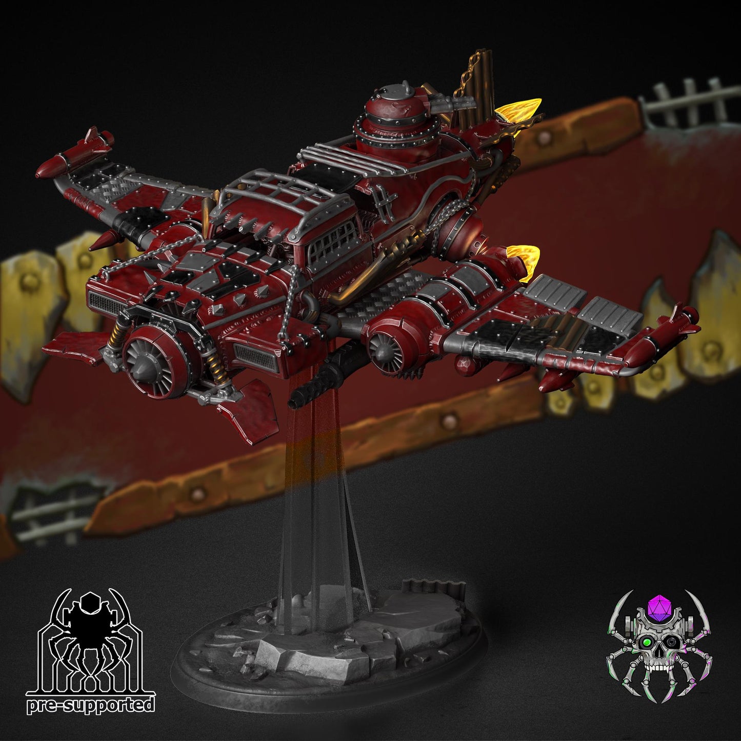 Flying Scrap Bomber- Eight Legs Miniatures