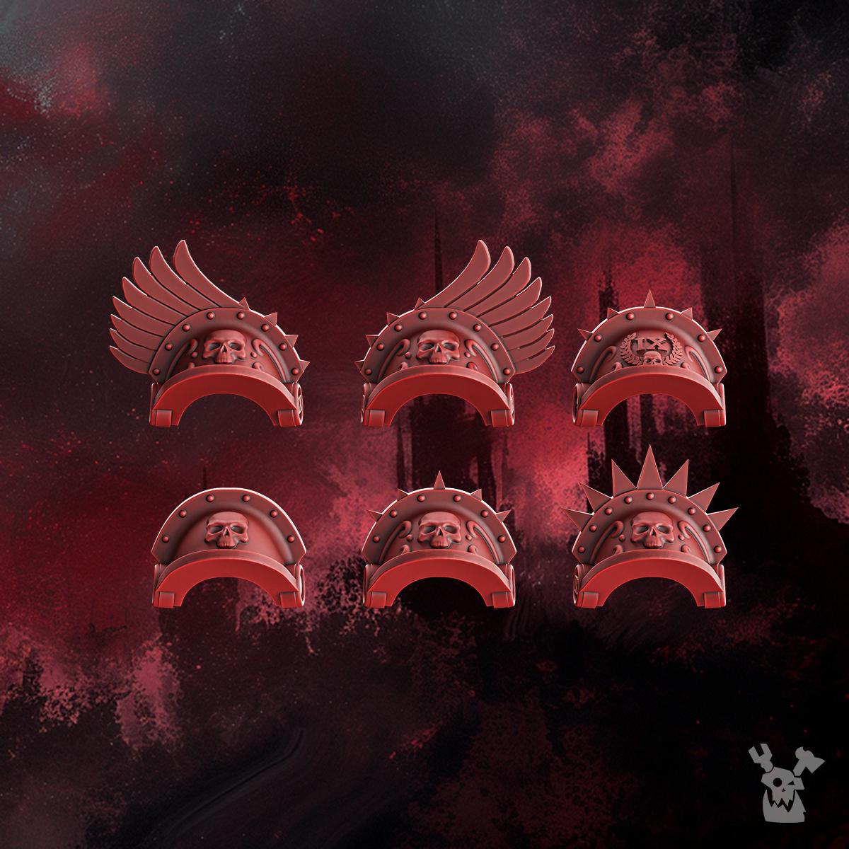 Crimson Wings Shoulder Pads Set- DakkaDakka Store