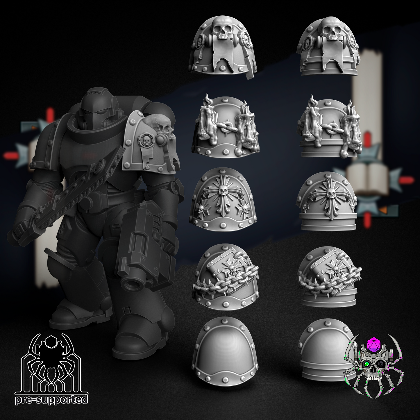 Eternal Order Shoulders Bits and heads Set - Team- Eight Legs Miniatures