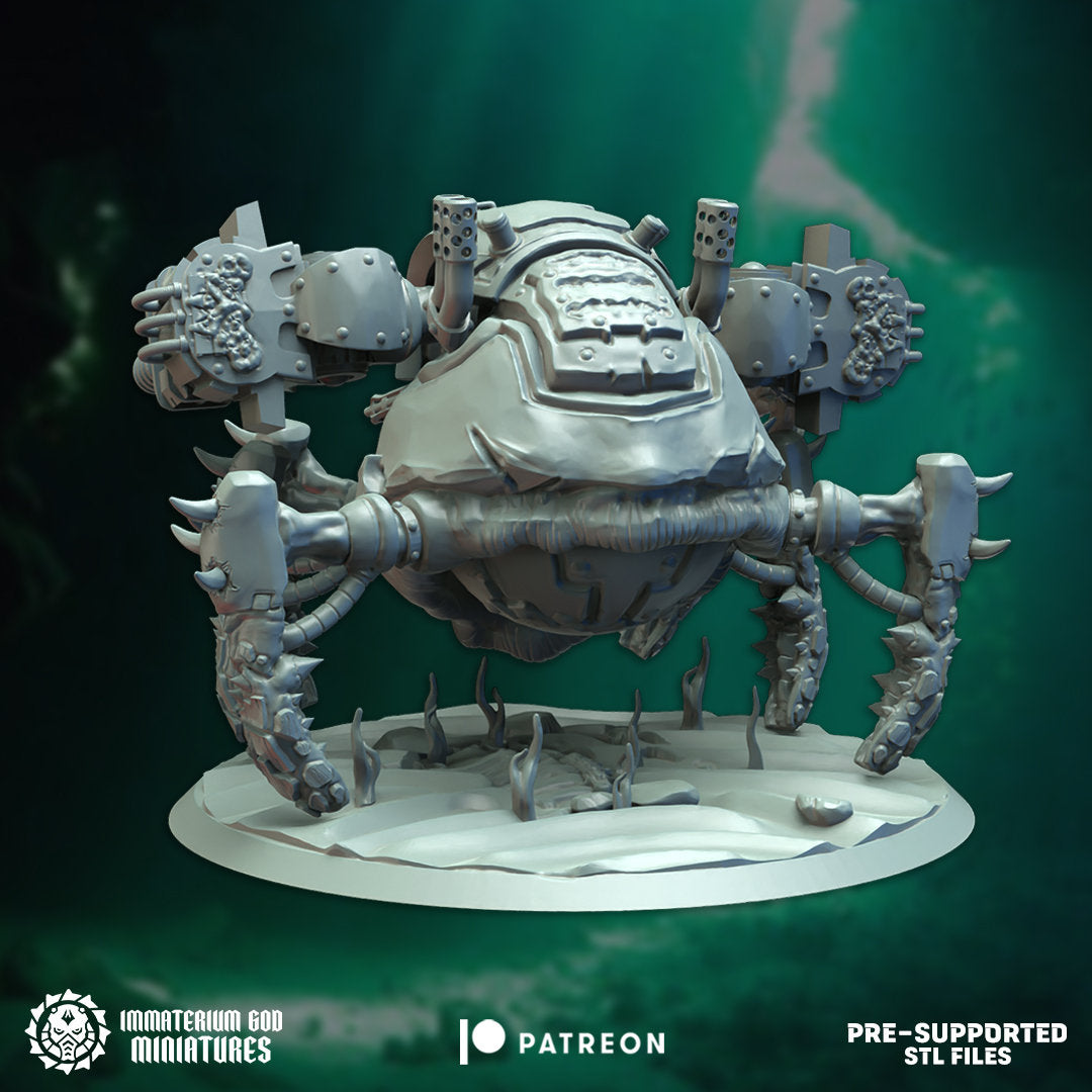 Plaguecrab + modular heads (3) and weapons (3) -Immaterium God - Echoes from the Abyss Vol. IV