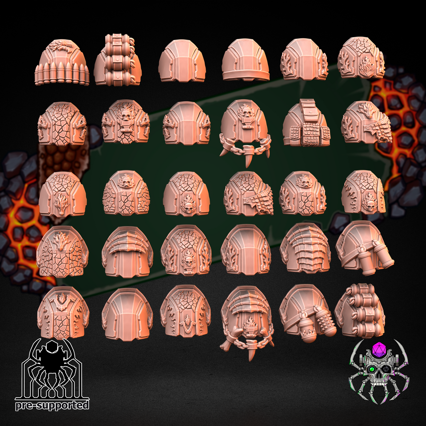 Flame lizards demolitionars special forse (BuildKit)- Eight Legs Miniatures