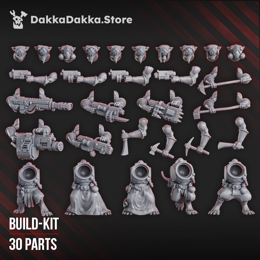 Swarm of Miner Rats (build kit)- DakkaDakka Store