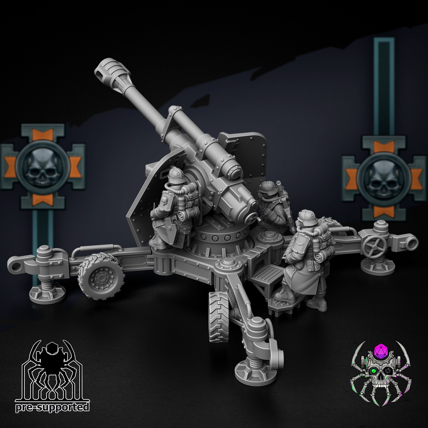 Korps Of Ashes - Heavy Fire Support Team- Eight Legs Miniatures