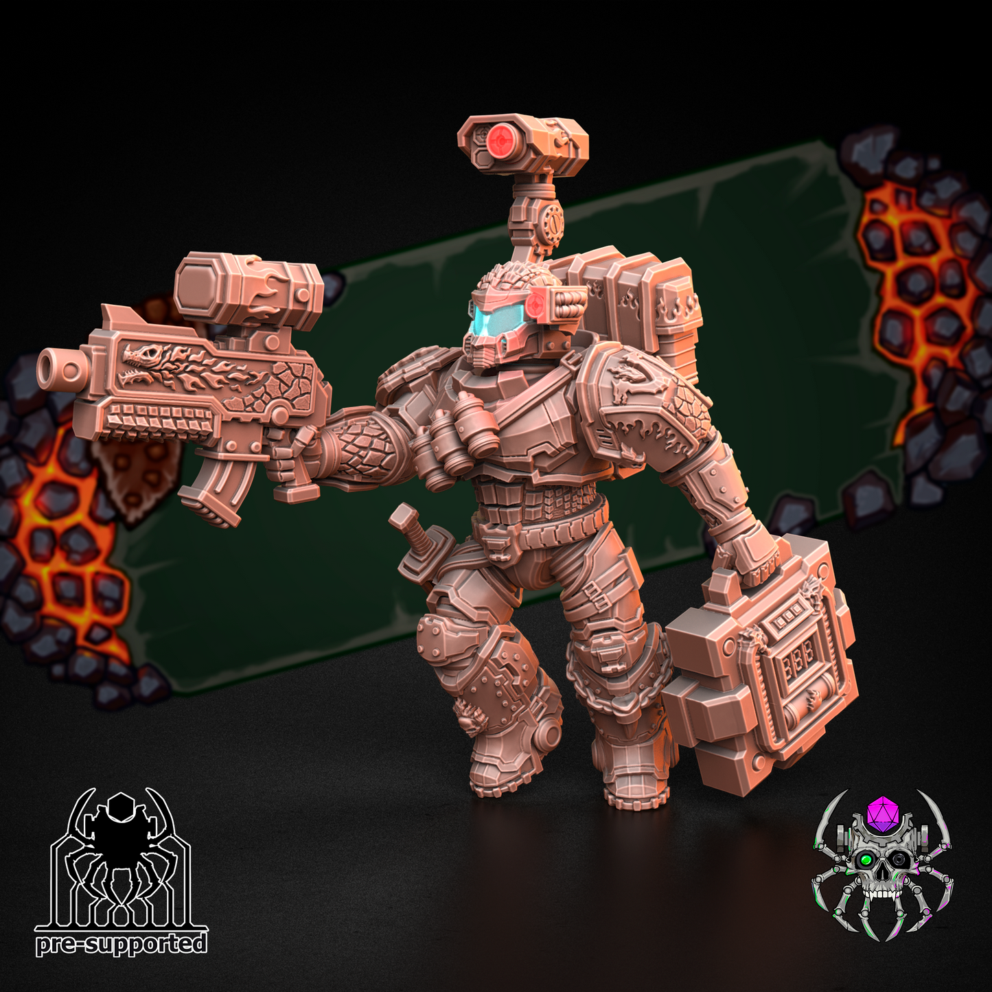 Flame lizards demolitionars special forse (BuildKit)- Eight Legs Miniatures