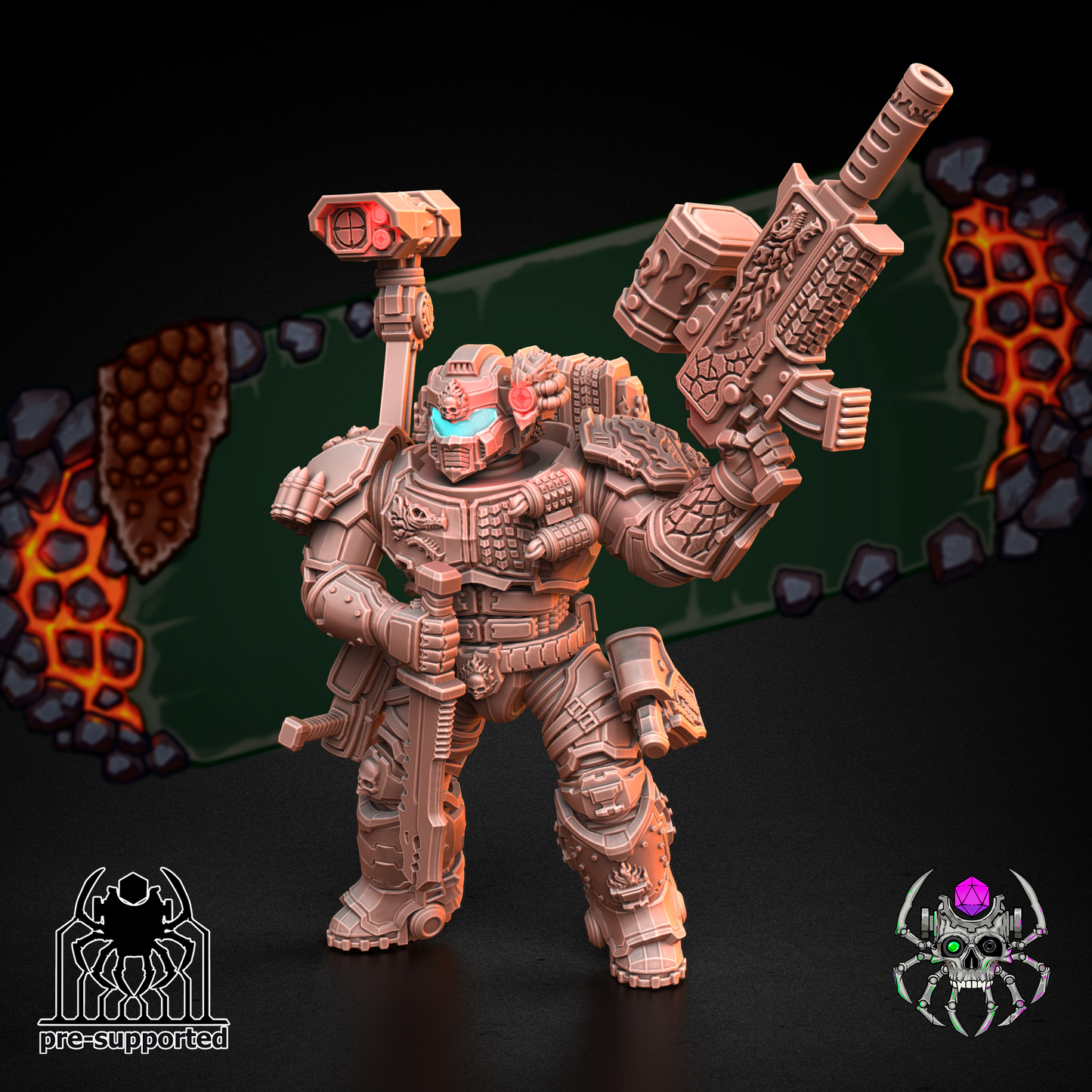 Flame lizards demolitionars special forse (BuildKit)- Eight Legs Miniatures