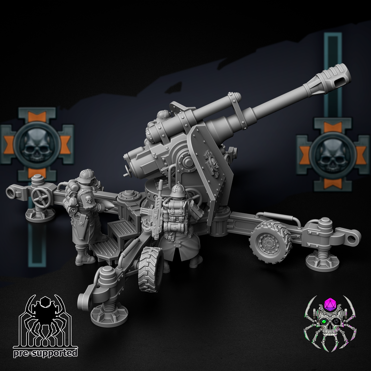 Korps Of Ashes - Heavy Fire Support Team- Eight Legs Miniatures