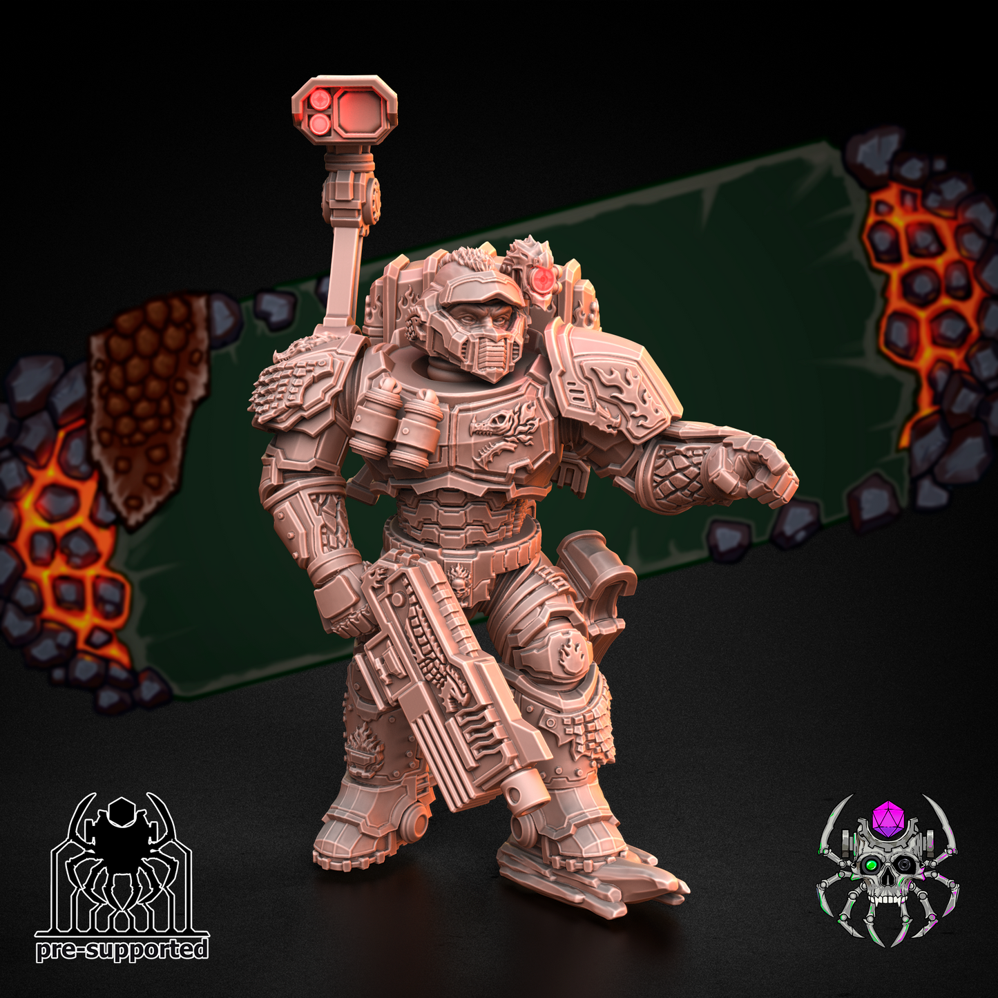 Flame lizards demolitionars special forse (BuildKit)- Eight Legs Miniatures