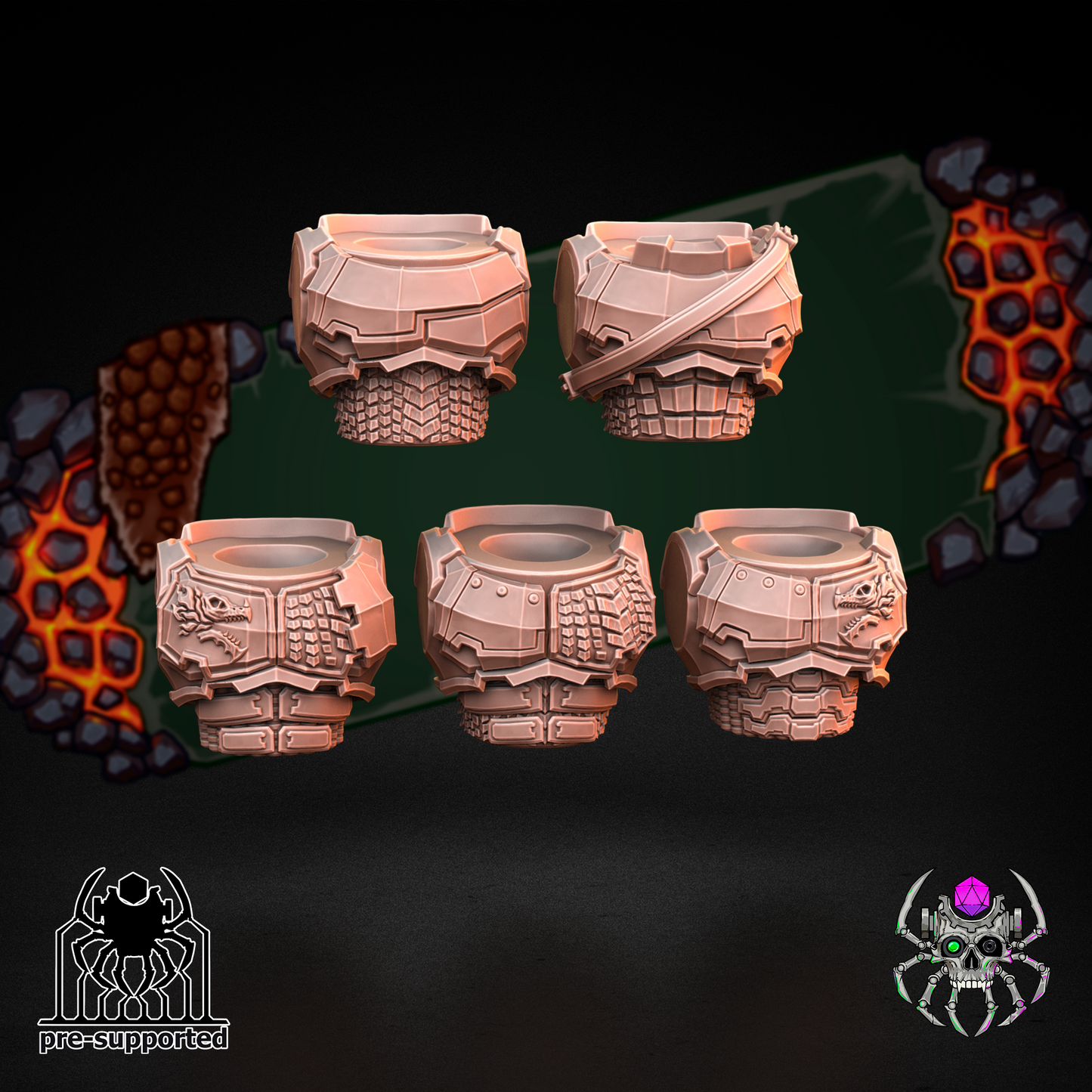 Flame lizards demolitionars special forse (BuildKit)- Eight Legs Miniatures