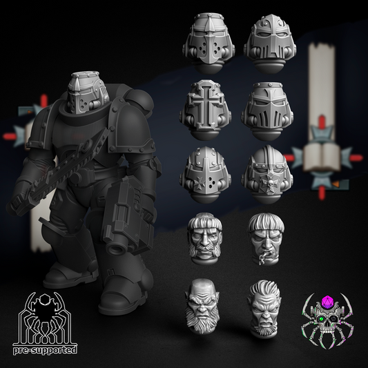Eternal Order Shoulders Bits and heads Set - Team- Eight Legs Miniatures