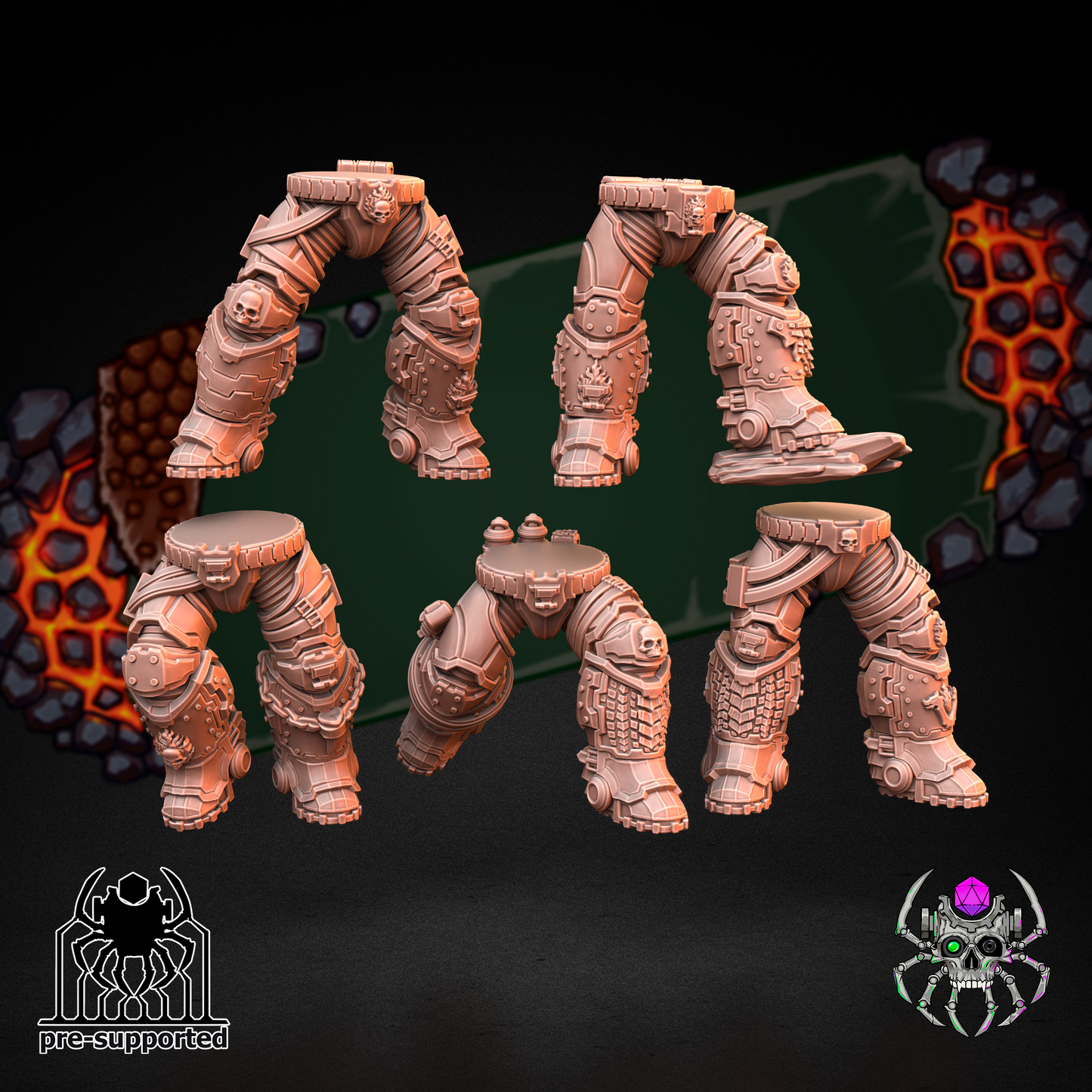 Flame lizards demolitionars special forse (BuildKit)- Eight Legs Miniatures