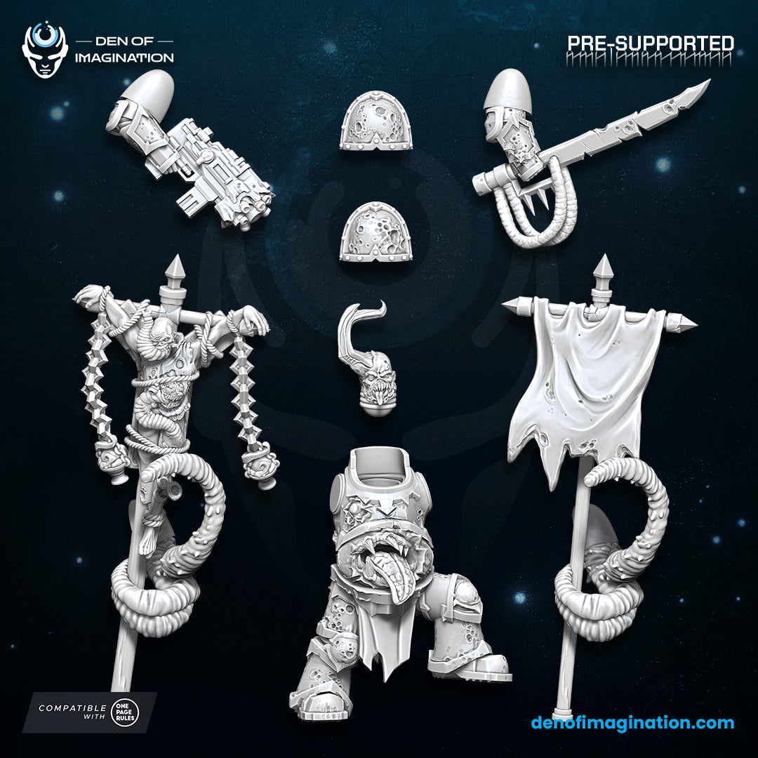Chaos Plague - Icon Bearer Multipart Set- Wild Mesh