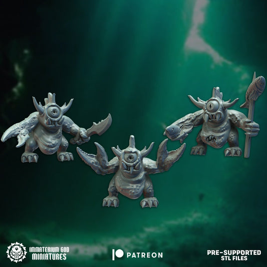 Mortigus swamplings (3 models)-Immaterium God - Echoes from the Abyss Vol. IV