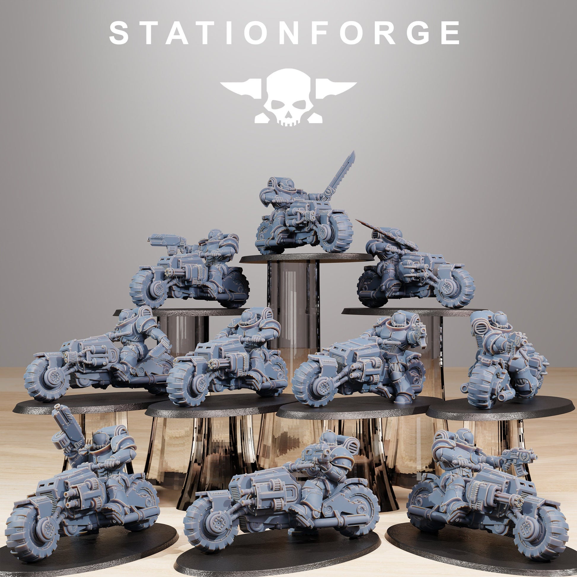 Socratis Bikers (Set of 10 Bikers) - Station Forge