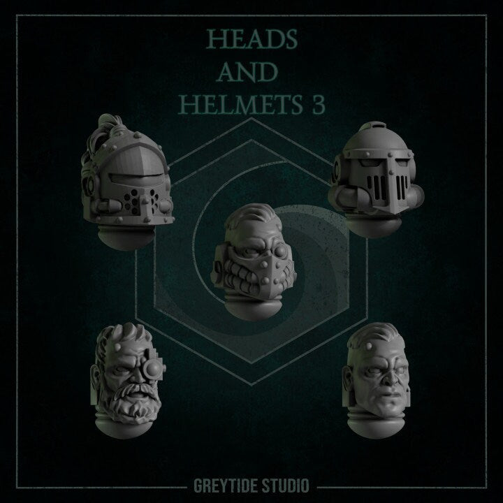 Heads and Helmets Sets 1- 6 - Grey Tide Studios