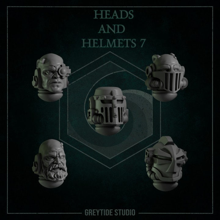 Heads and Helmets Sets 7- 12- Grey Tide Studios