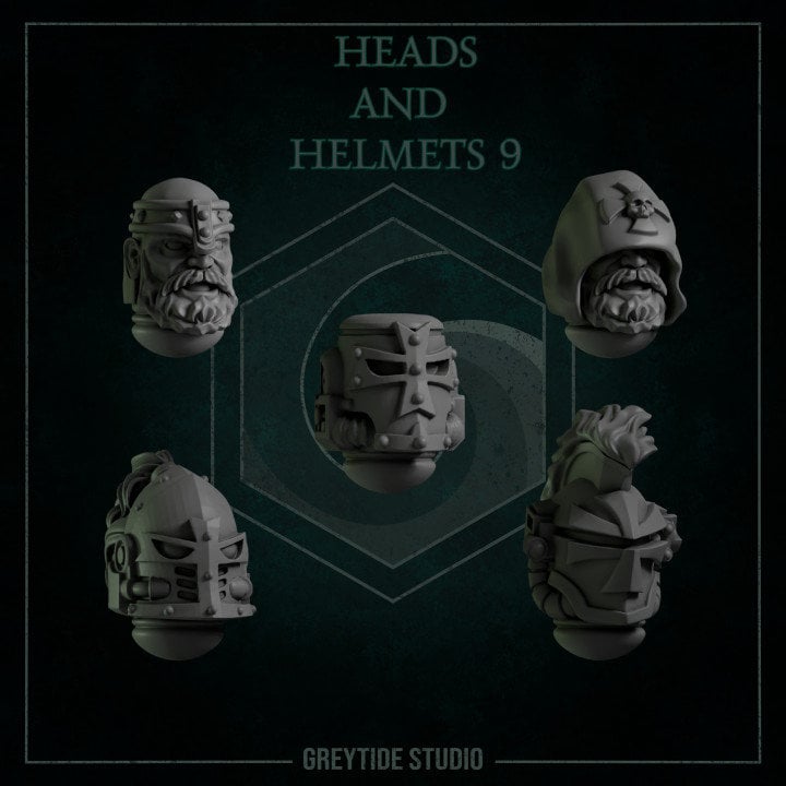 Heads and Helmets Sets 7- 12- Grey Tide Studios