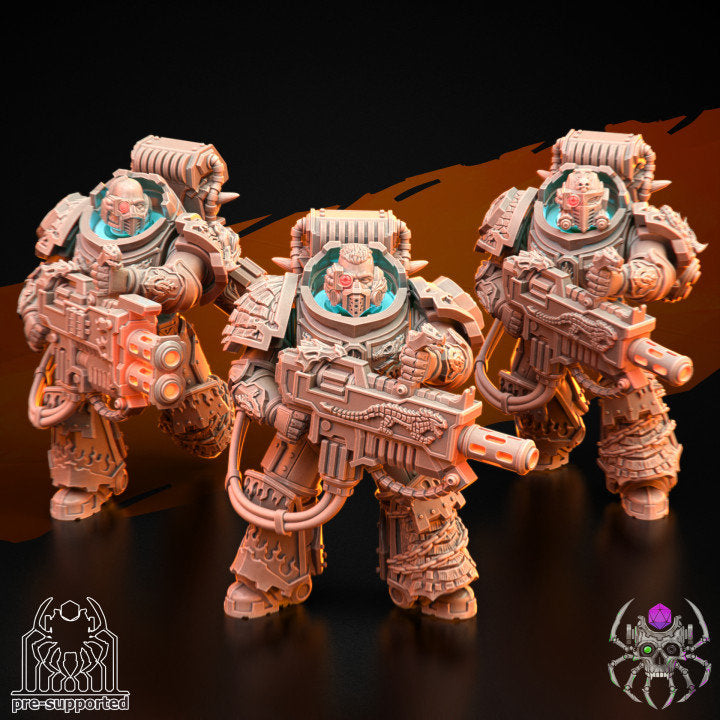 Flame Lizards Destroyers Squad (BuildKit) - Eight Legs Miniatures