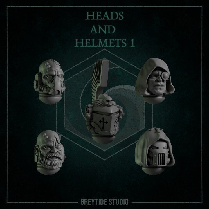 Heads and Helmets Sets 1- 6 - Grey Tide Studios