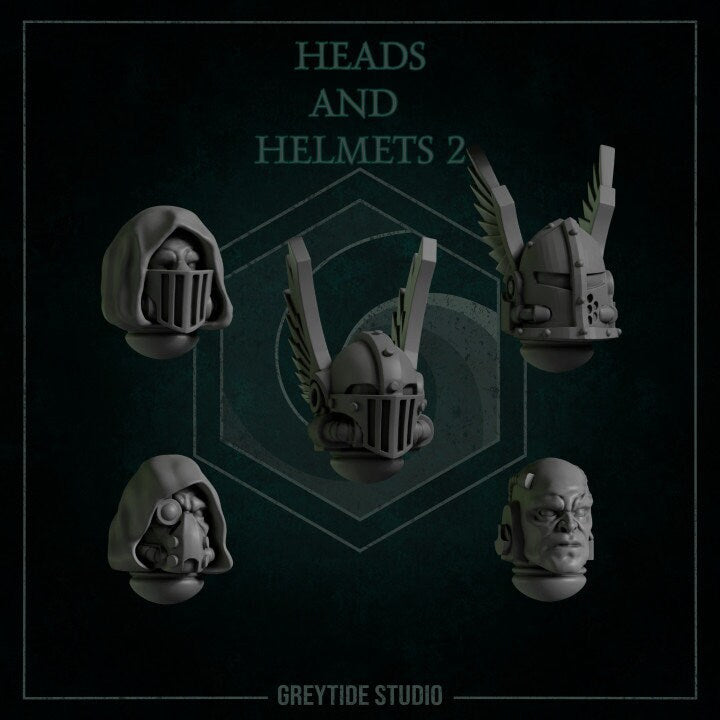 Heads and Helmets Sets 1- 6 - Grey Tide Studios