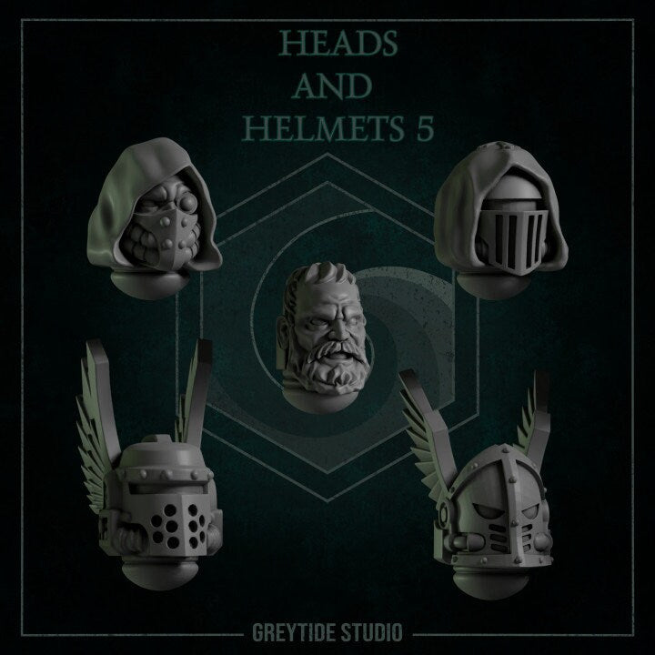 Heads and Helmets Sets 1- 6 - Grey Tide Studios