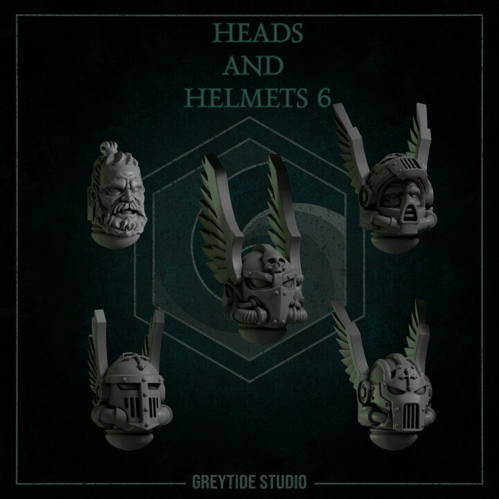 Heads and Helmets Sets 1- 6 - Grey Tide Studios