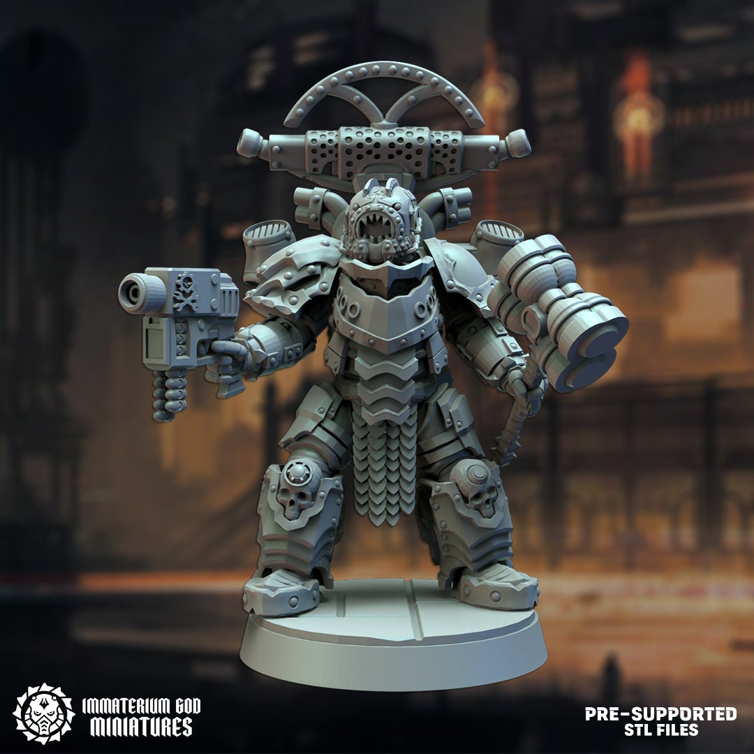 Black steel Gladiators set (7 poses)- Immaterium God -Heirs of the Dark Foundry Vol. II