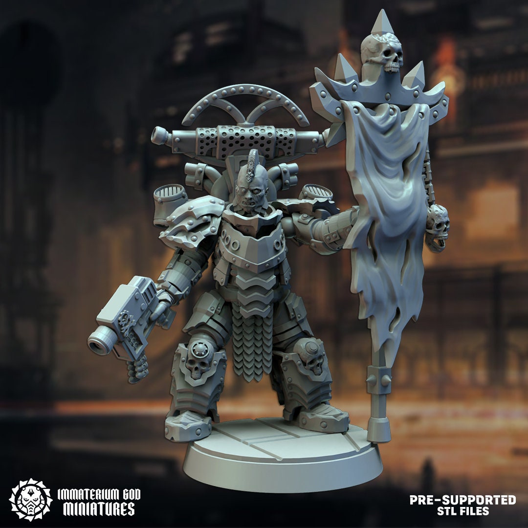 Black steel Gladiators set (7 poses)- Immaterium God -Heirs of the Dark Foundry Vol. II