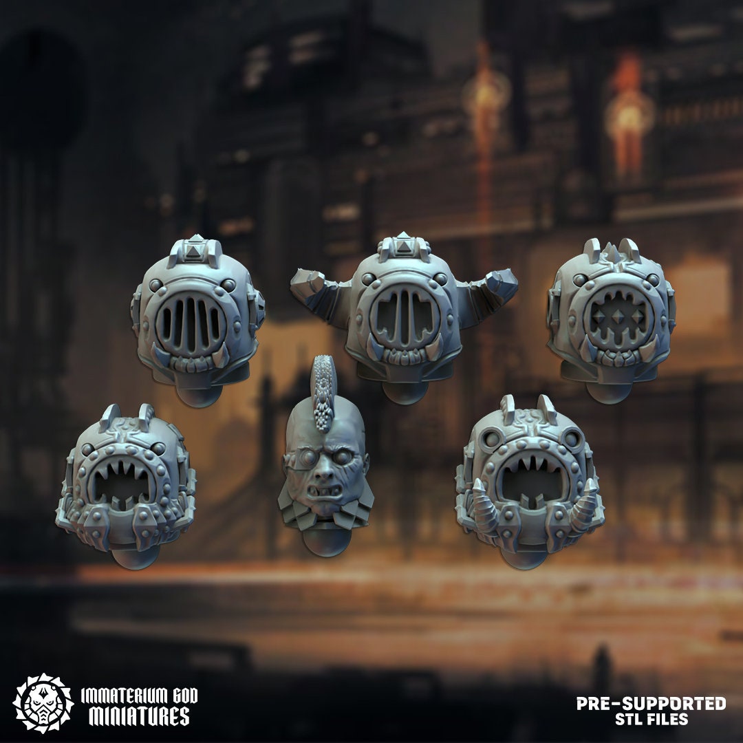 Black steel Gladiators set (7 poses)- Immaterium God -Heirs of the Dark Foundry Vol. II