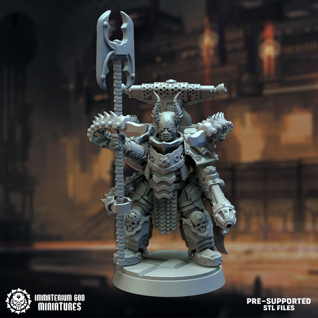 Black steel Gladiators set (7 poses)- Immaterium God -Heirs of the Dark Foundry Vol. II