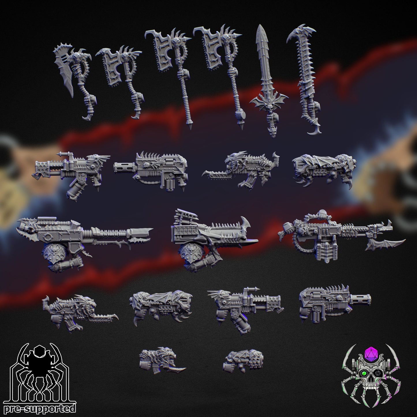 Nightmare Harbingers Battle Squad (BuildKit)- Eight Legs Miniatures