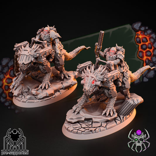 Flame Lizards Dragon Riders Squad (BuildKit)- Eight Legs Miniatures