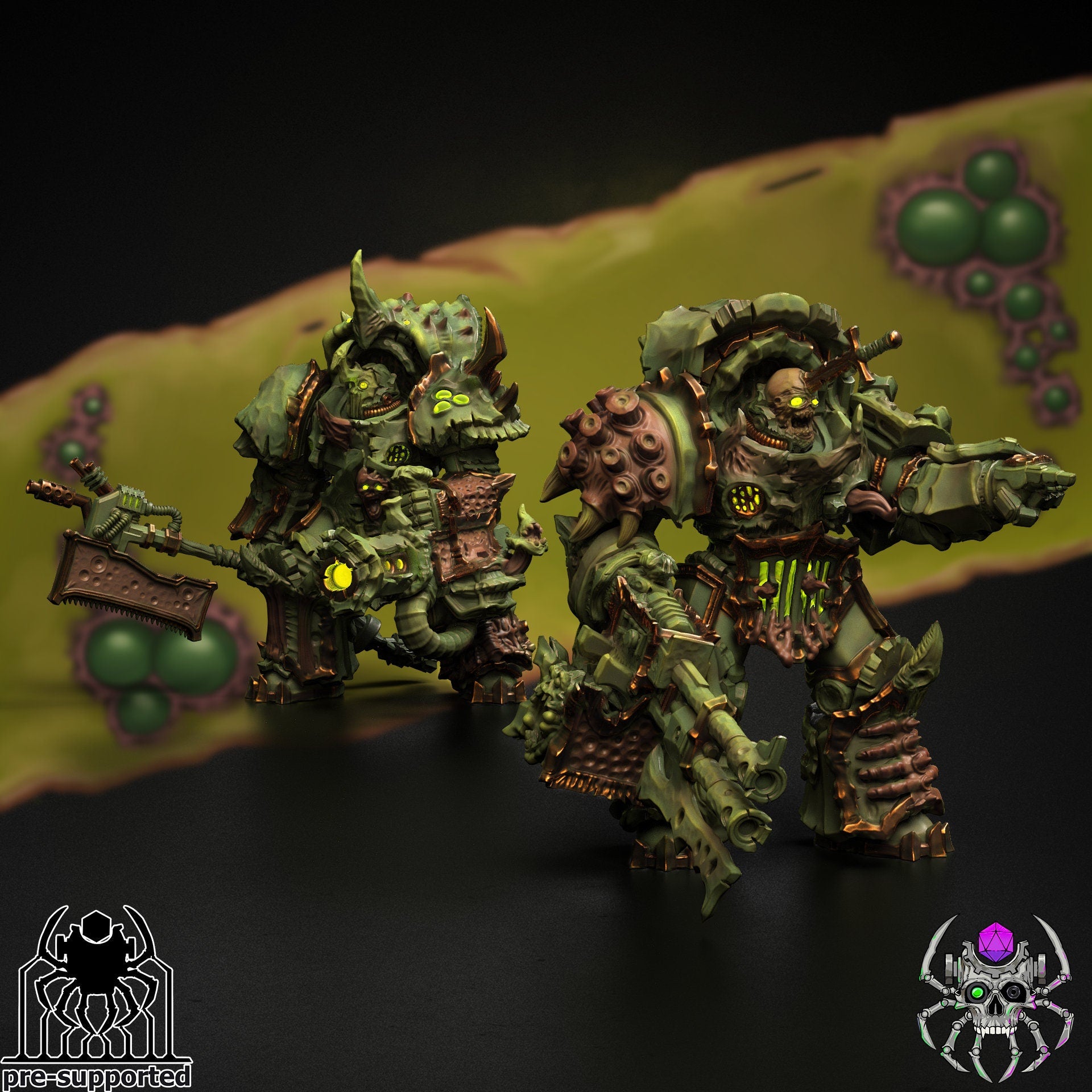 Plague Bringers Heavy Armor Squad (BuildKit)- Eight Legs Miniatures