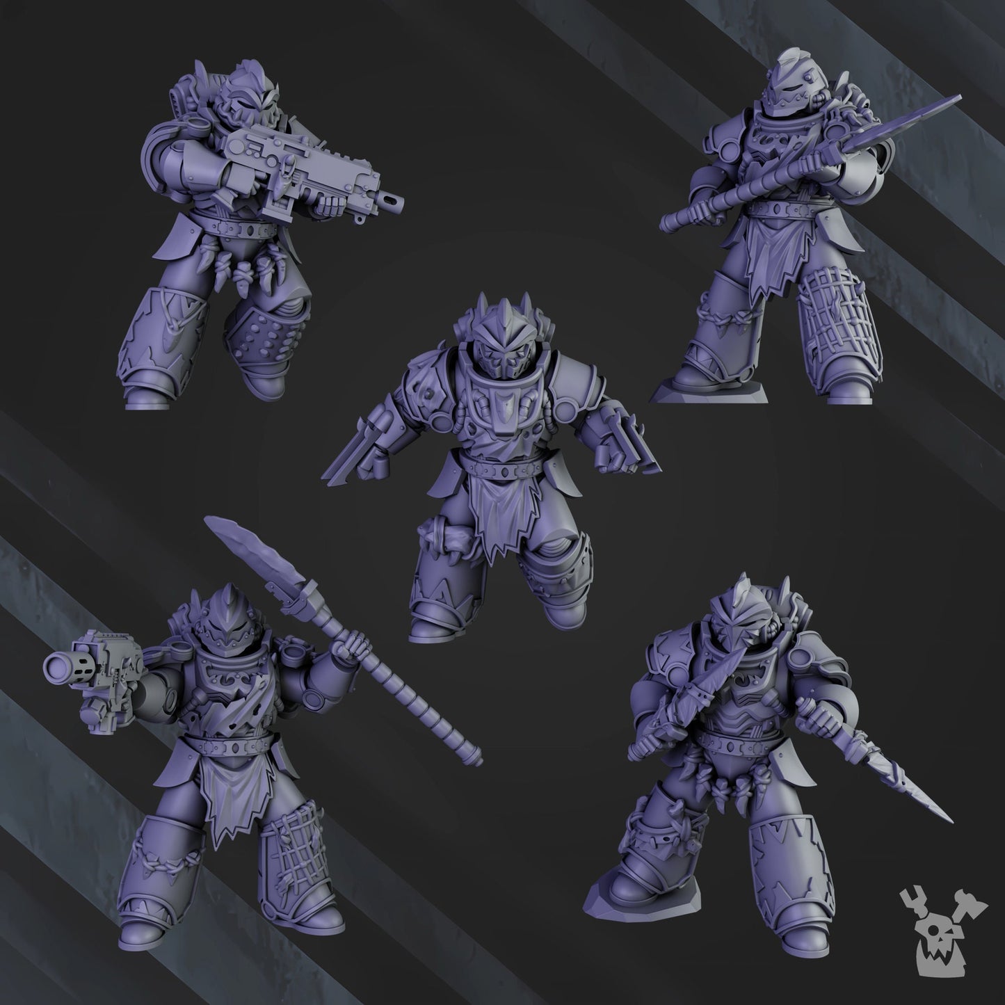 White Megalodon Clan Warriors- DakkaDakka Store