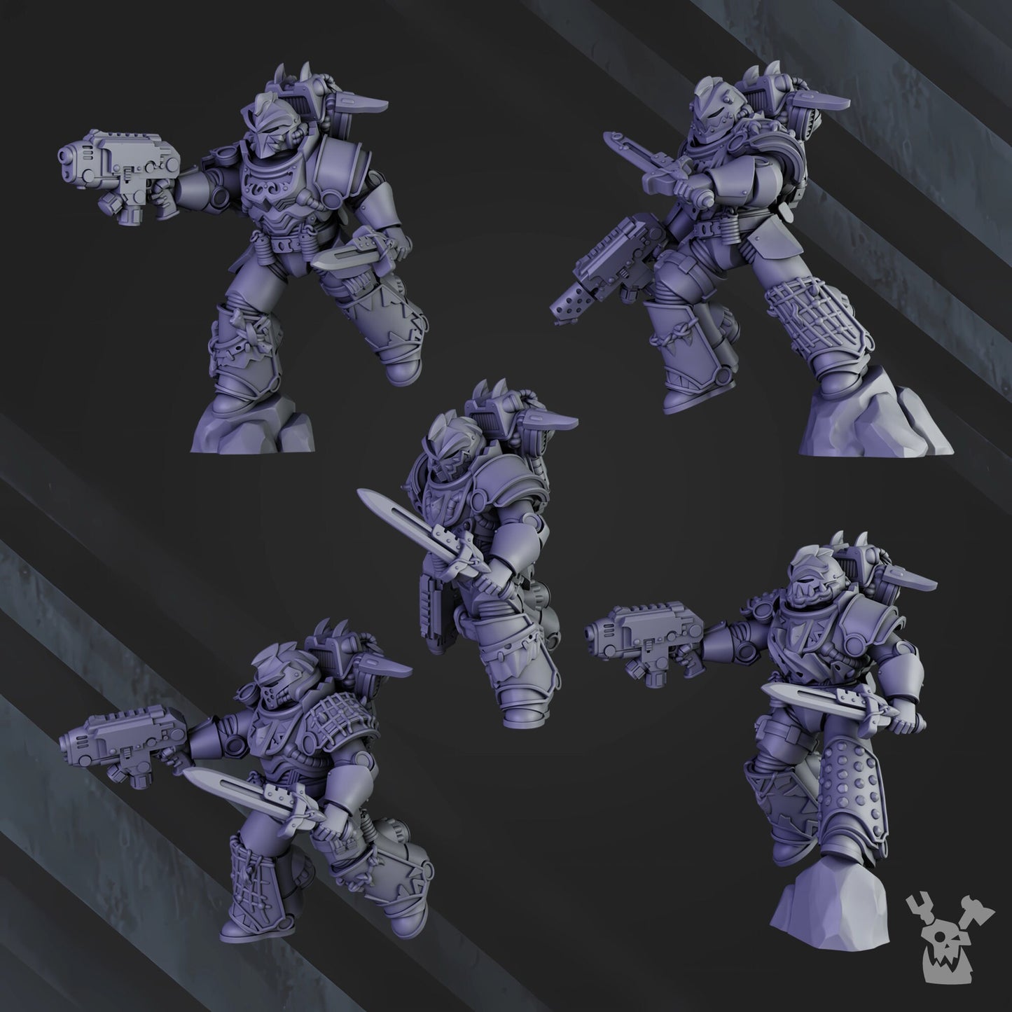 White Megalodon Clan Storm Squad with Jetpacks- DakkaDakka Store