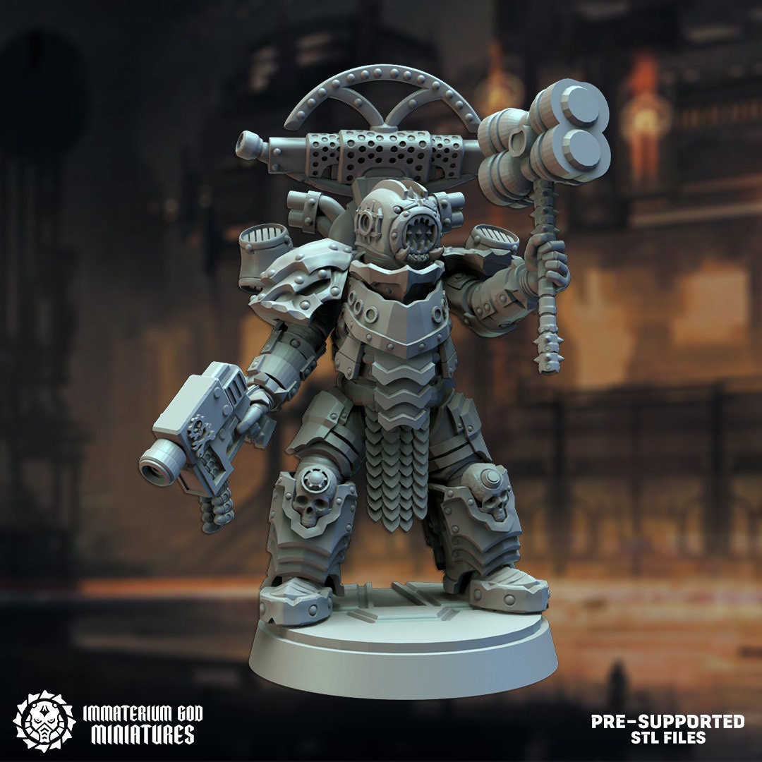 Black steel Gladiators set (7 poses)- Immaterium God -Heirs of the Dark Foundry Vol. II