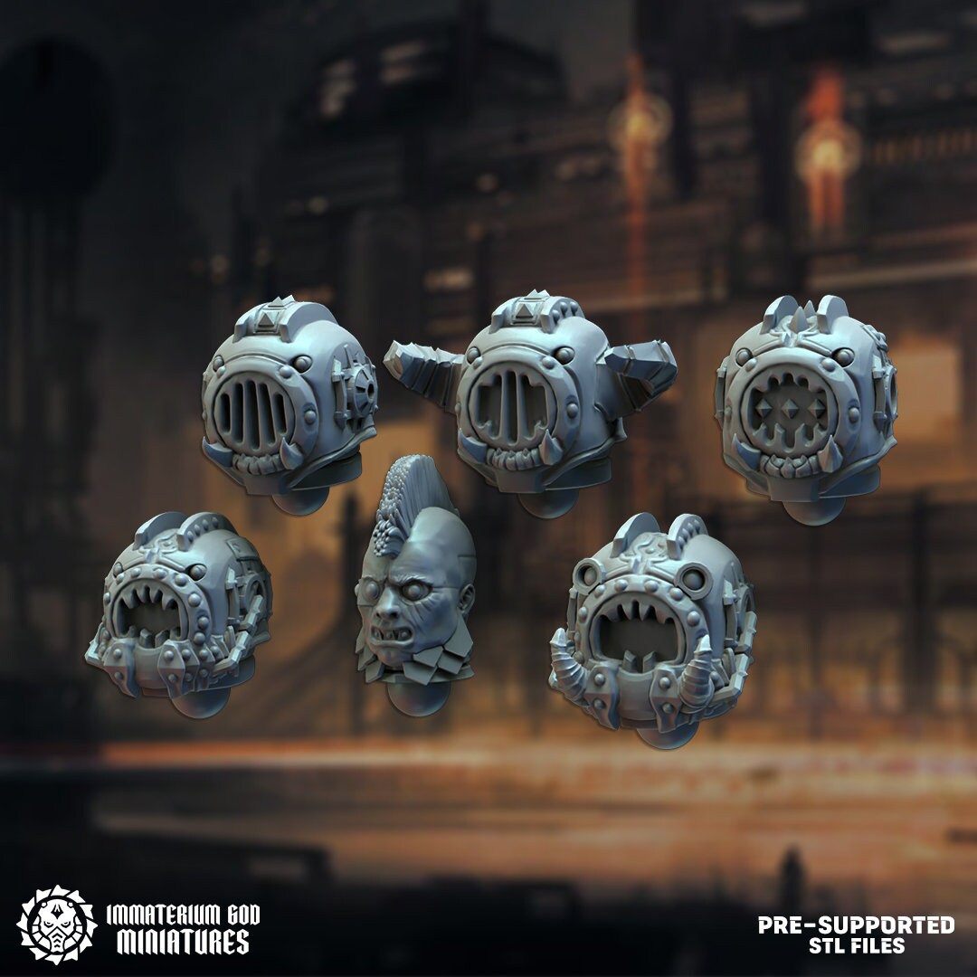 Black steel Gladiators bits set- Immaterium God -Heirs of the Dark Foundry Vol. II