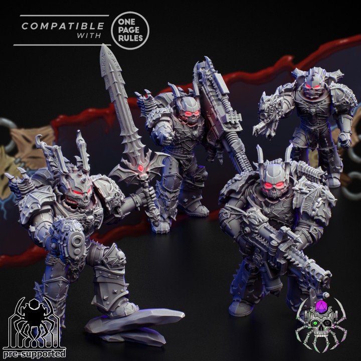 Nightmare Harbingers Battle Squad (BuildKit)- Eight Legs Miniatures