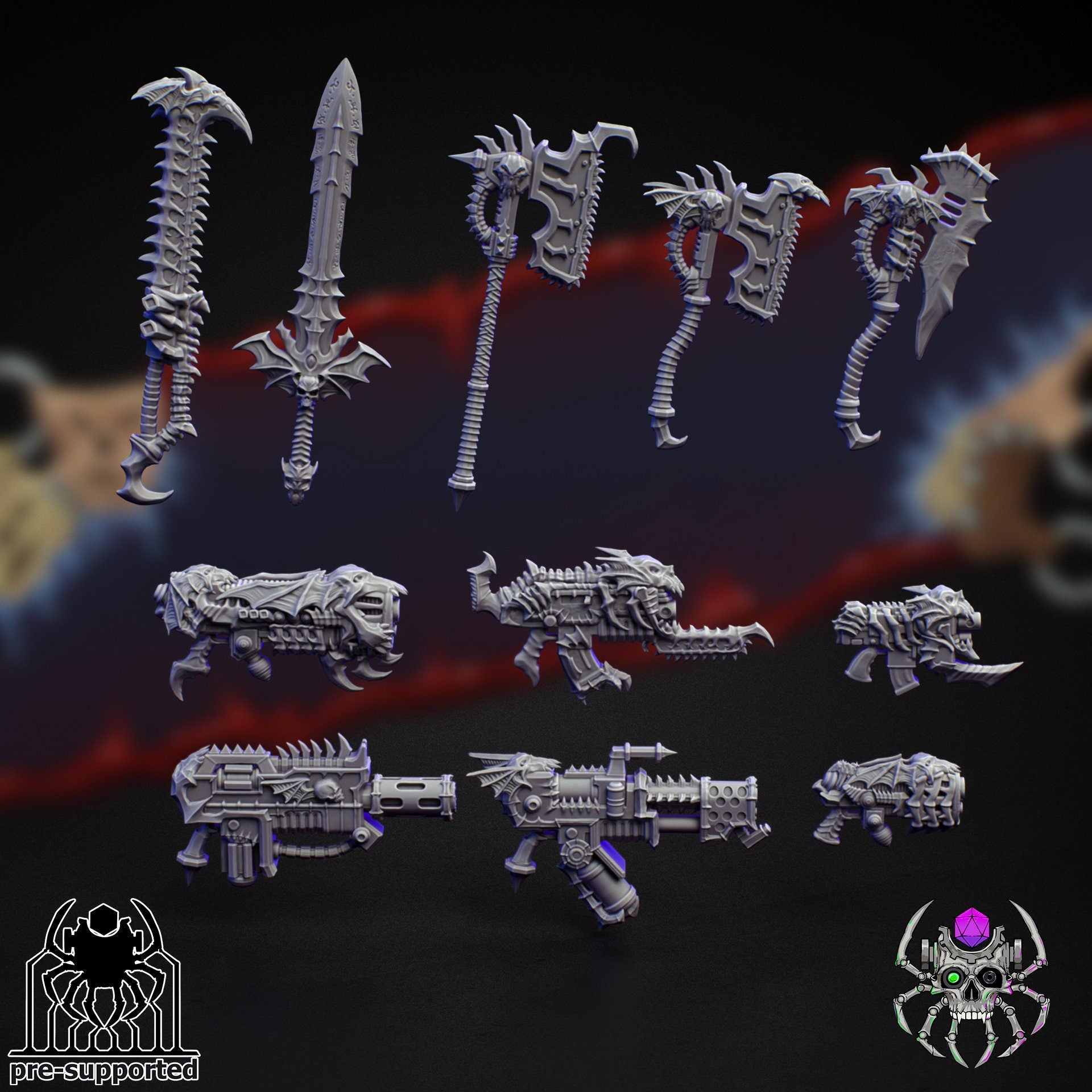 Nightmare Harbingers Battle Squad (BuildKit)- Eight Legs Miniatures