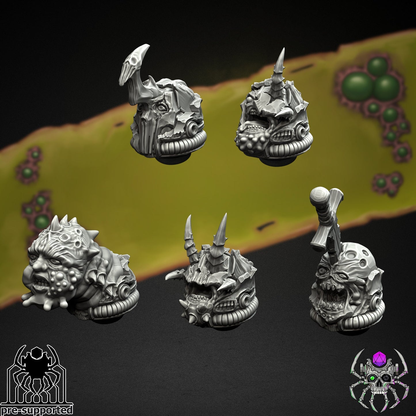 Plague Bringers Heavy Armor Squad (BuildKit)- Eight Legs Miniatures