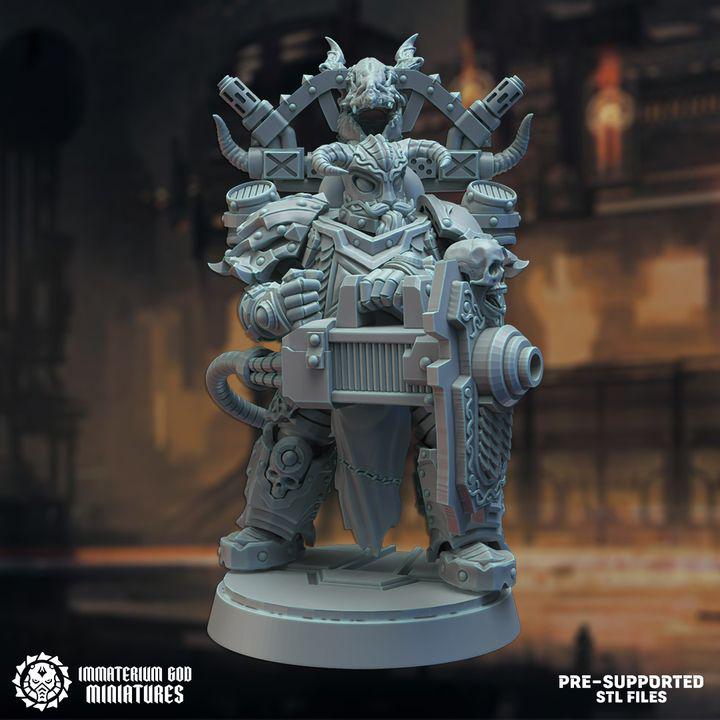 Black steel protectors set (7 poses)- Immaterium God -Heirs of the Dark Foundry Vol. III