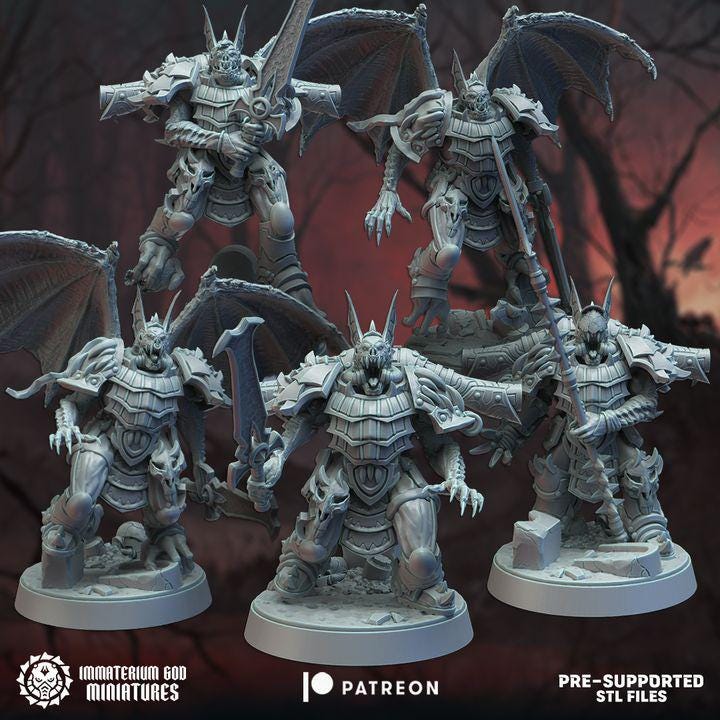 Winged Shadows (5models)- Immaterium God - Lords of the Cursed Realm Vol. IV