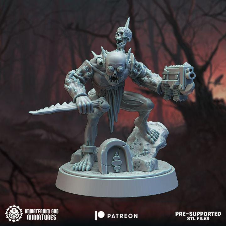 Cyberghouls (3 model))- Immaterium God - Lords of the Cursed Realm Vol. IV