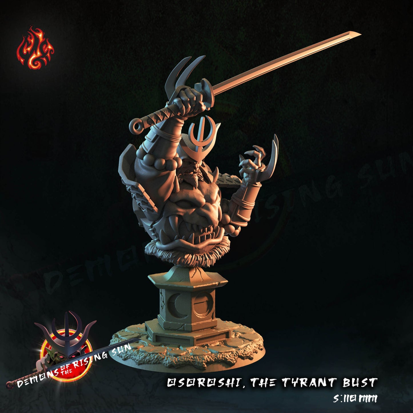 Osoroshi, the Tyrant Bust- Crippled God Foundry