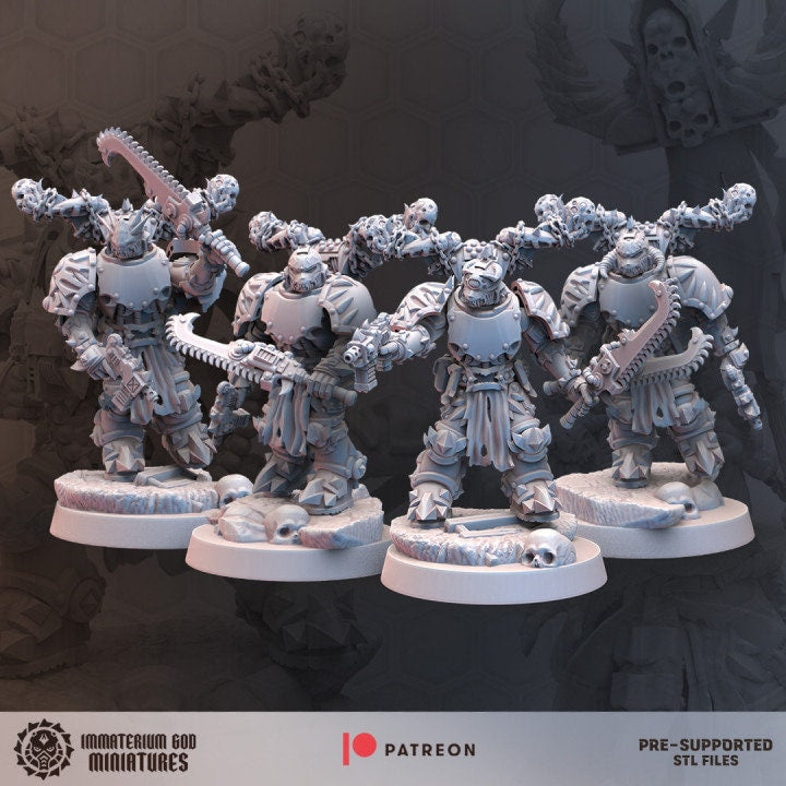 Desert scavengers Set 1 - Warriors- Immaterium God Miniatures