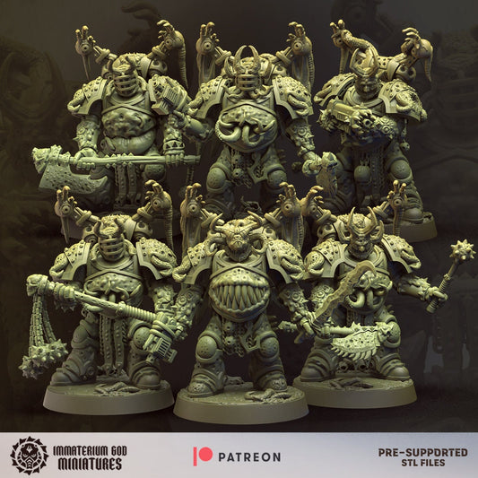 Decay soldiers - Warriors- Immaterium God Miniatures