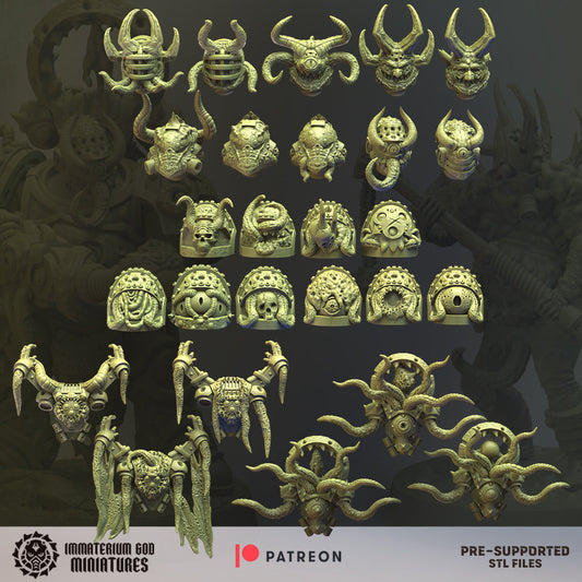 Decay soldiers bits Vol. II & Terrain- Immaterium God Miniatures
