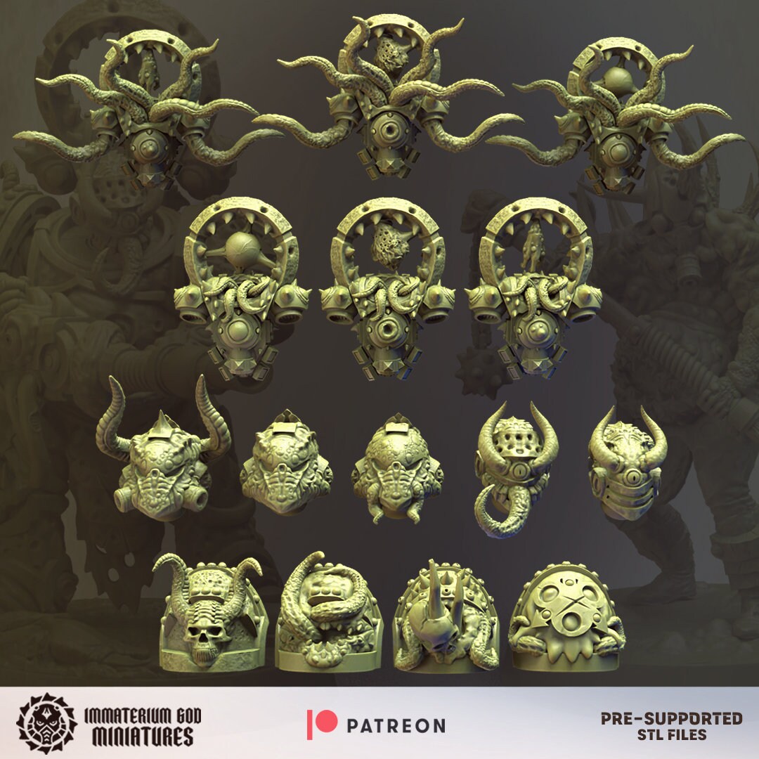 Decay soldiers bits Vol. II & Terrain- Immaterium God Miniatures